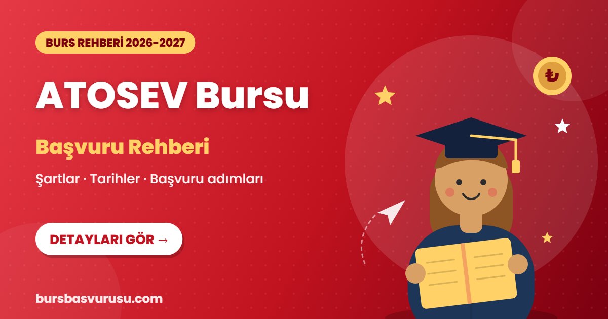 ATOSEV Bursu burs rehberi kapak görseli