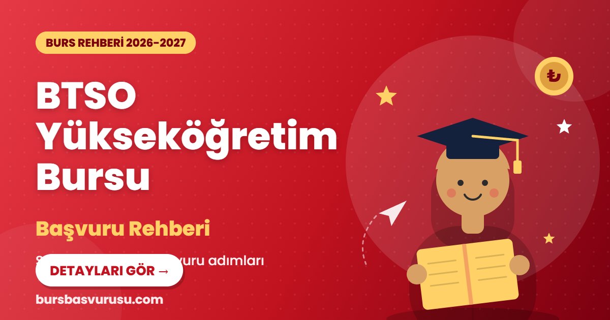 BTSO Yükseköğretim Bursu burs rehberi kapak görseli