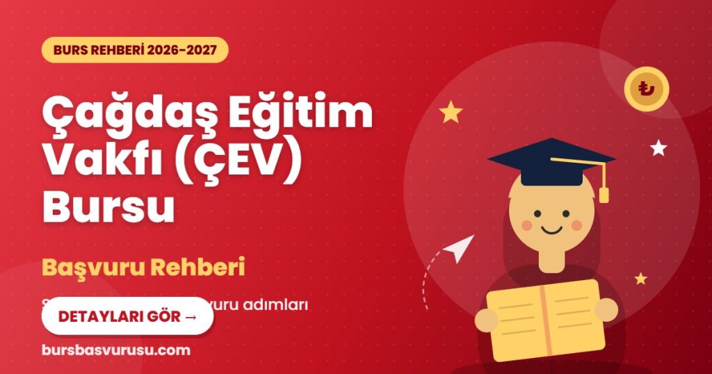 Çağdaş Eğitim Vakfı (ÇEV) Bursu burs rehberi kapak görseli