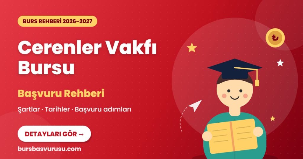 Cerenler Vakfı Bursu burs rehberi kapak görseli