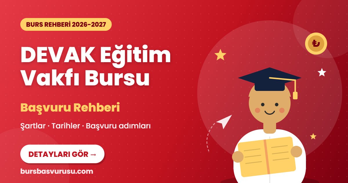 DEVAK Eğitim Vakfı Bursu burs rehberi kapak görseli