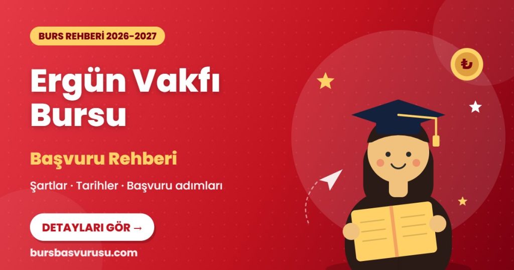 Ergün Vakfı Bursu burs rehberi kapak görseli