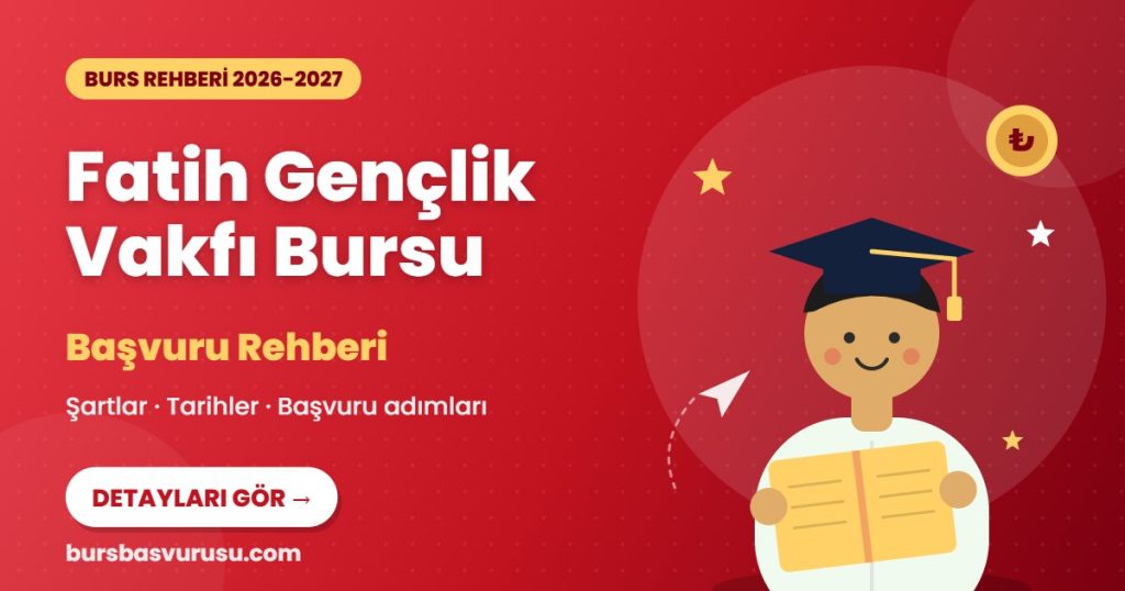 Fatih Gençlik Vakfı Bursu burs rehberi kapak görseli
