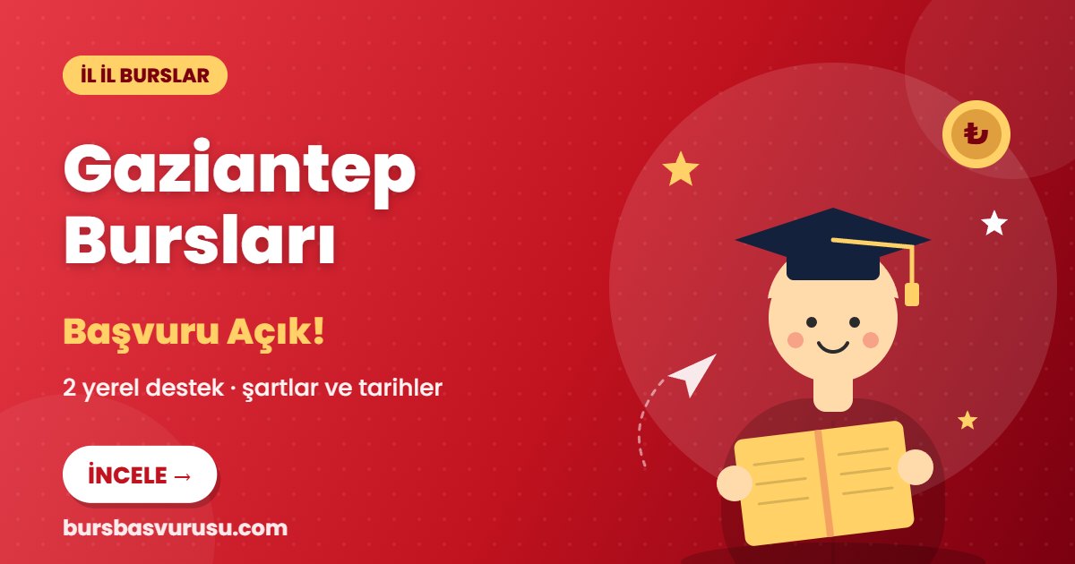 Gaziantep burs ve eğitim destekleri