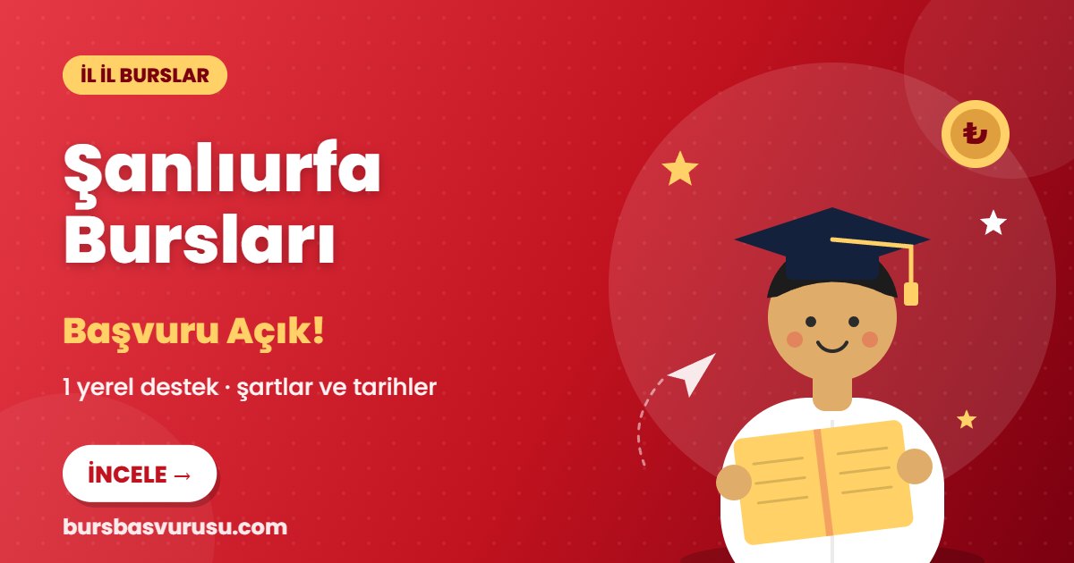 Şanlıurfa burs ve eğitim destekleri