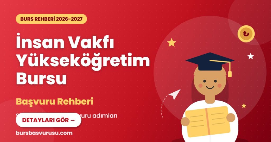 İnsan Vakfı Yükseköğretim Bursu burs rehberi kapak görseli