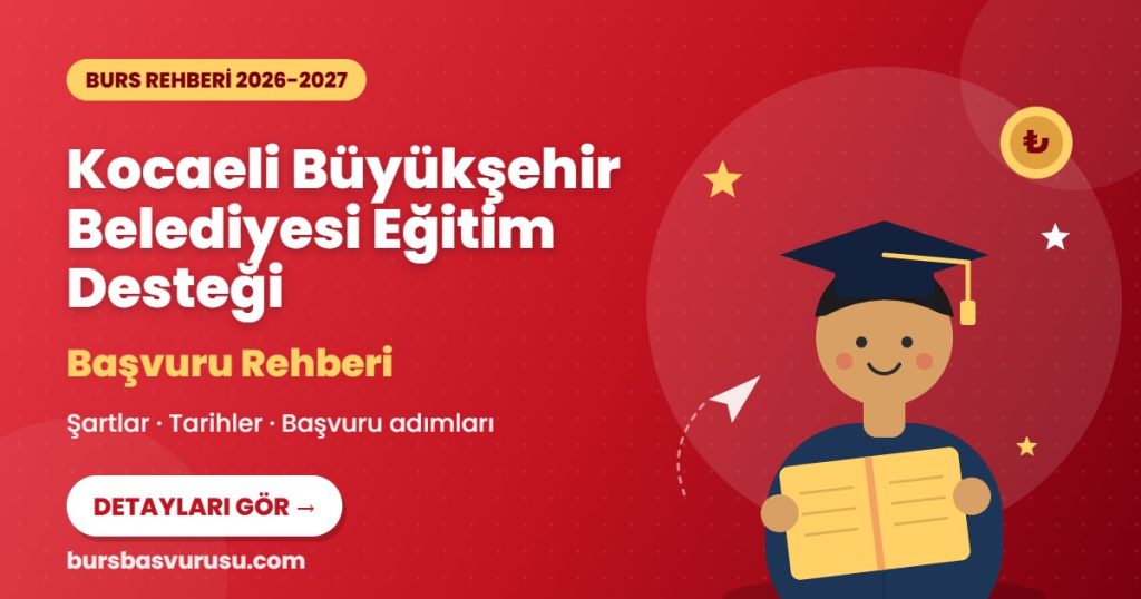 Kocaeli Büyükşehir Belediyesi Eğitim Desteği burs rehberi kapak görseli