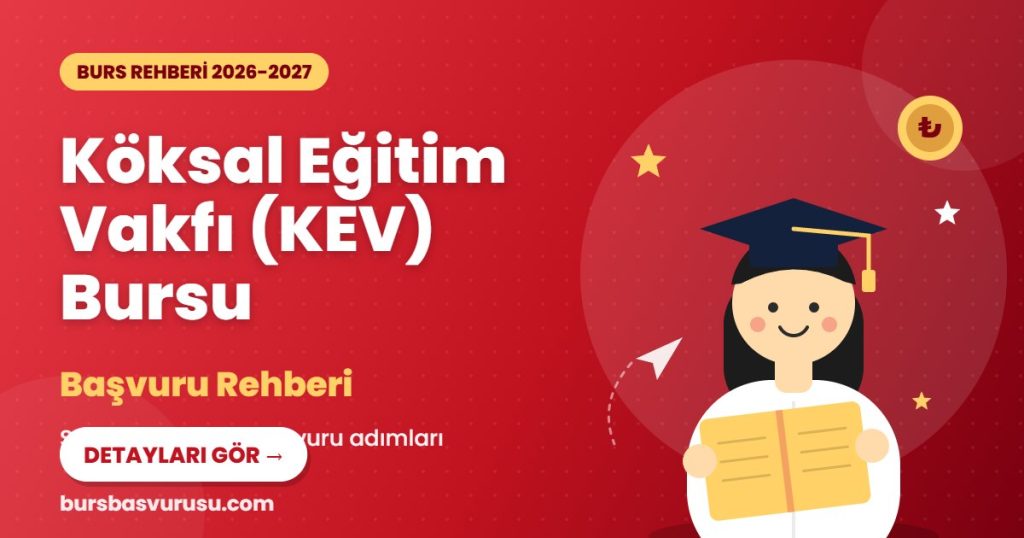 Köksal Eğitim Vakfı (KEV) Bursu burs rehberi kapak görseli