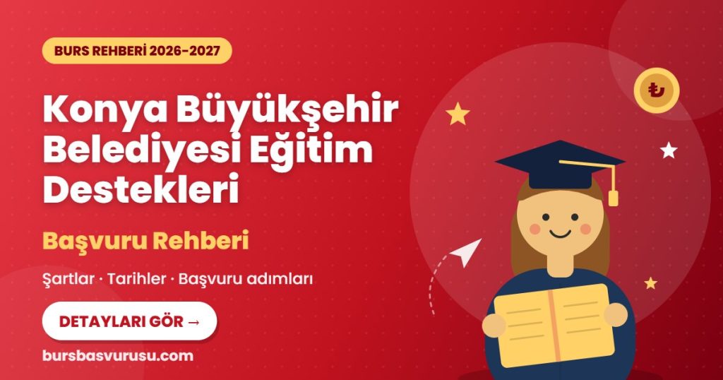 Konya Büyükşehir Belediyesi Eğitim Destekleri burs rehberi kapak görseli