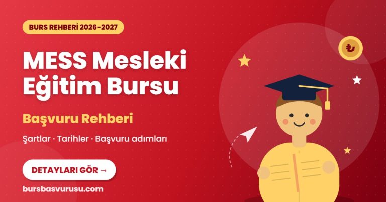 MESS Mesleki Eğitim Bursu Rehberi (2026-2027)