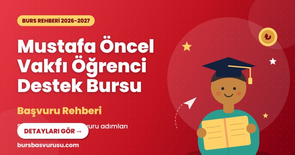 Mustafa Öncel Vakfı Öğrenci Destek Bursu burs rehberi kapak görseli