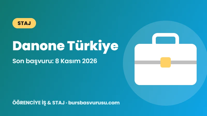 Danone Türkiye Dan'Able Engelli Öğrenci Staj Programı