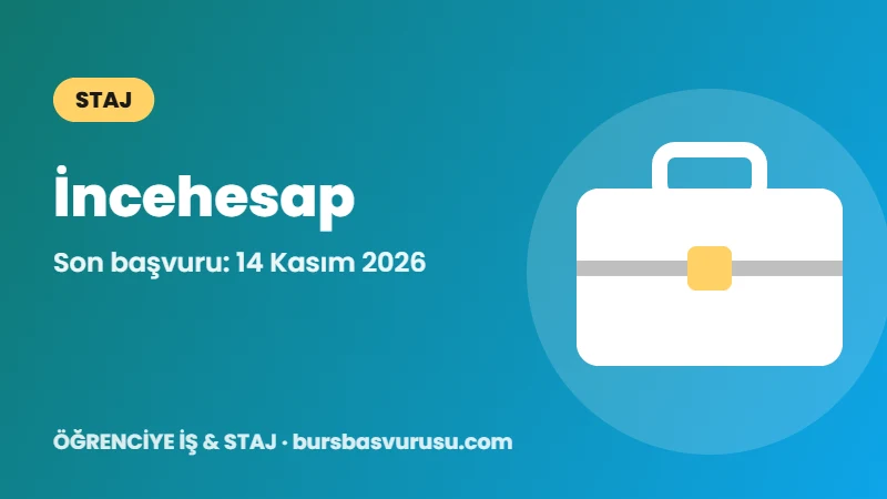 İncehesap Startpoint Uzun Dönem Staj Programı