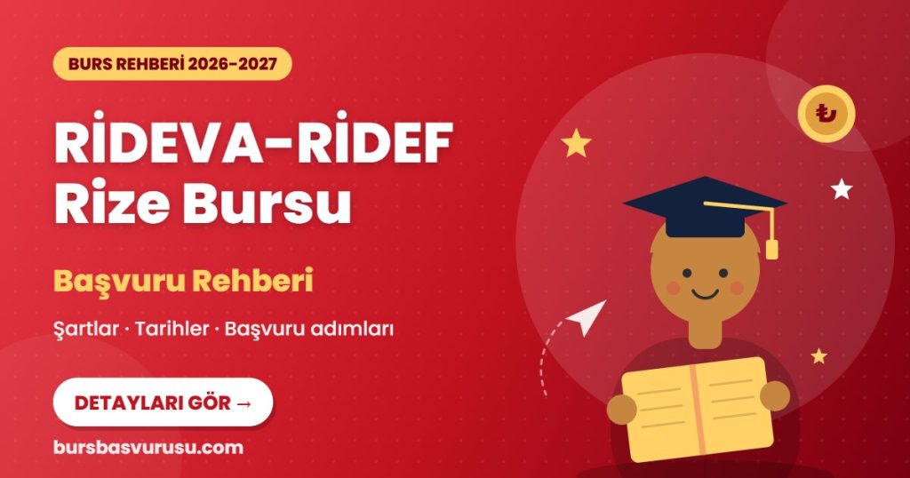 RİDEVA-RİDEF Rize Bursu burs rehberi kapak görseli