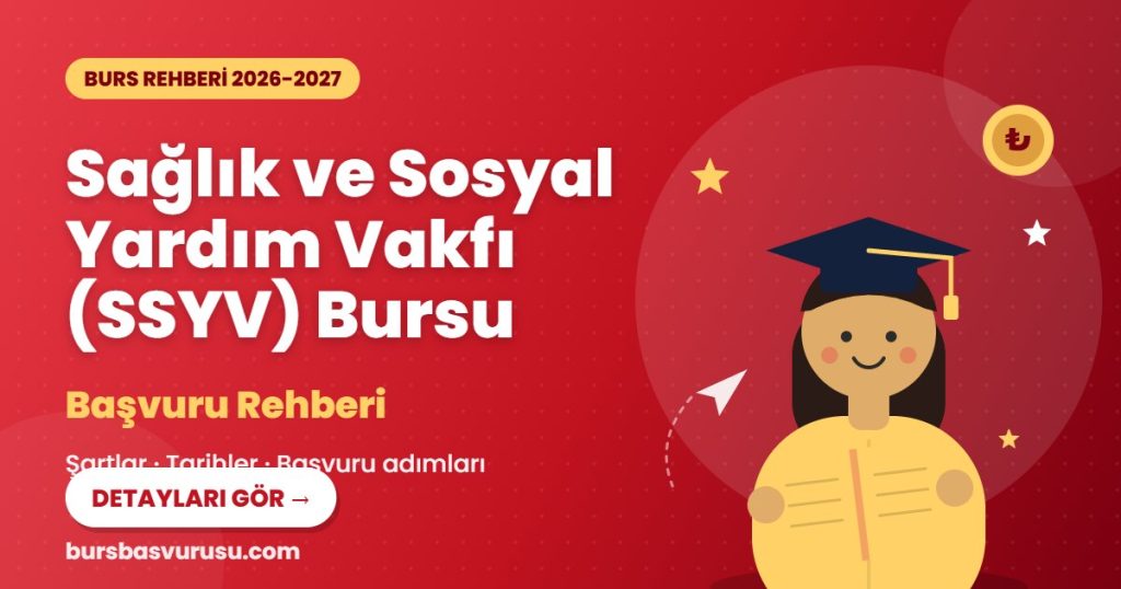 Sağlık ve Sosyal Yardım Vakfı (SSYV) Bursu burs rehberi kapak görseli