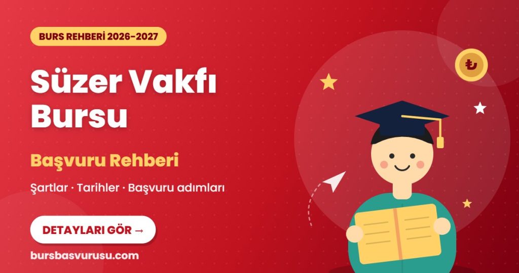 Süzer Vakfı Bursu burs rehberi kapak görseli