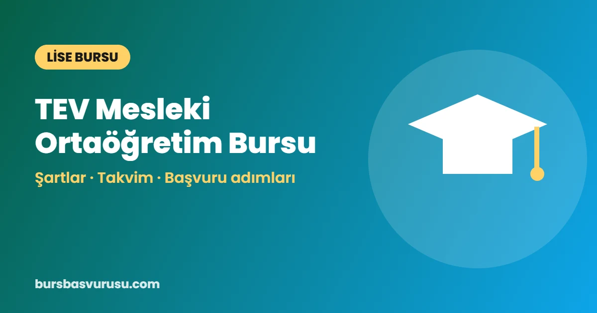 TEV Mesleki Ortaöğretim Bursu