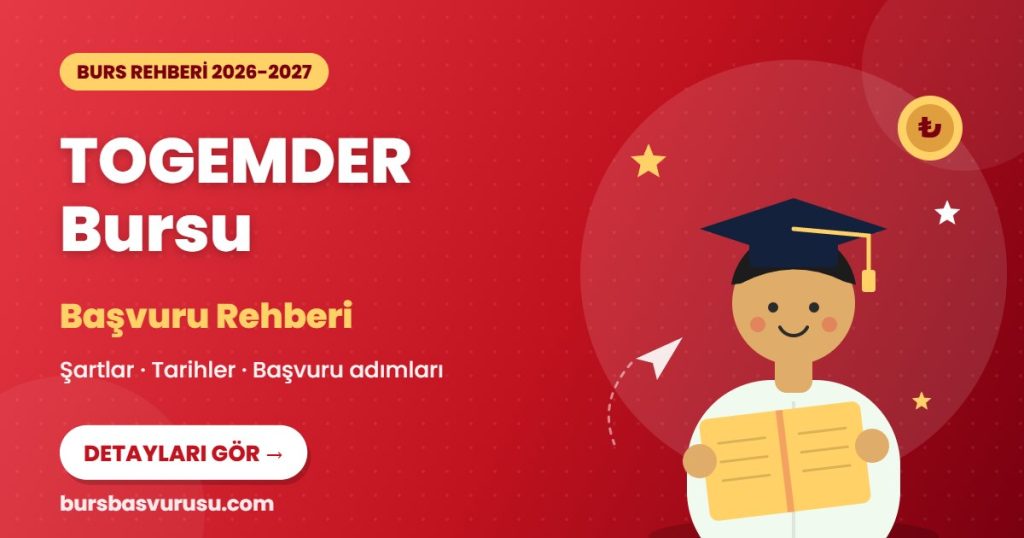 TOGEMDER Bursu burs rehberi kapak görseli