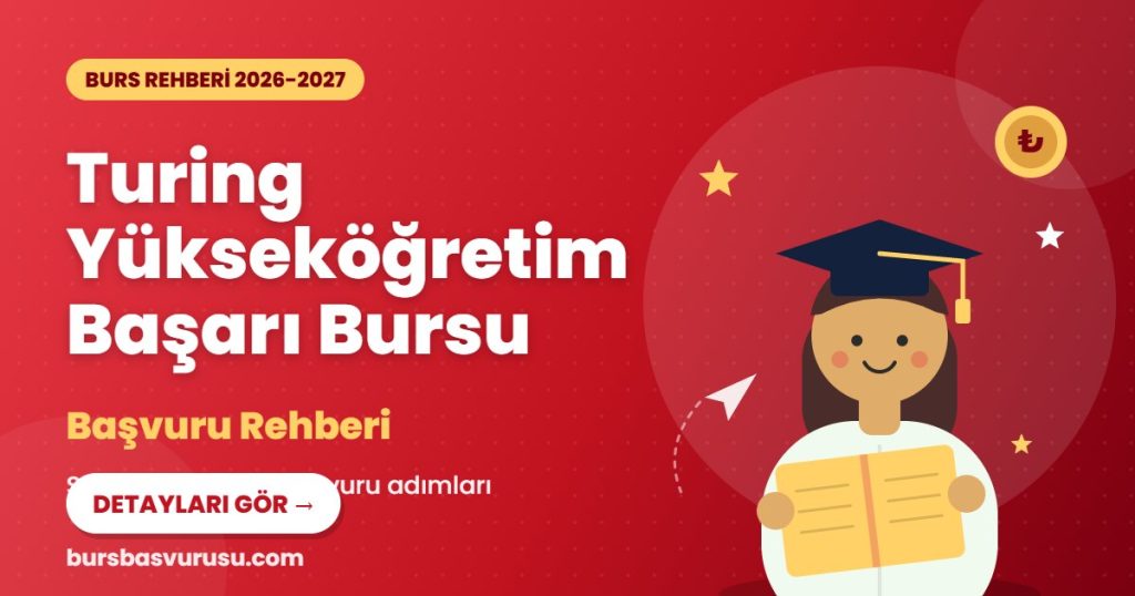 Turing Yükseköğretim Başarı Bursu burs rehberi kapak görseli