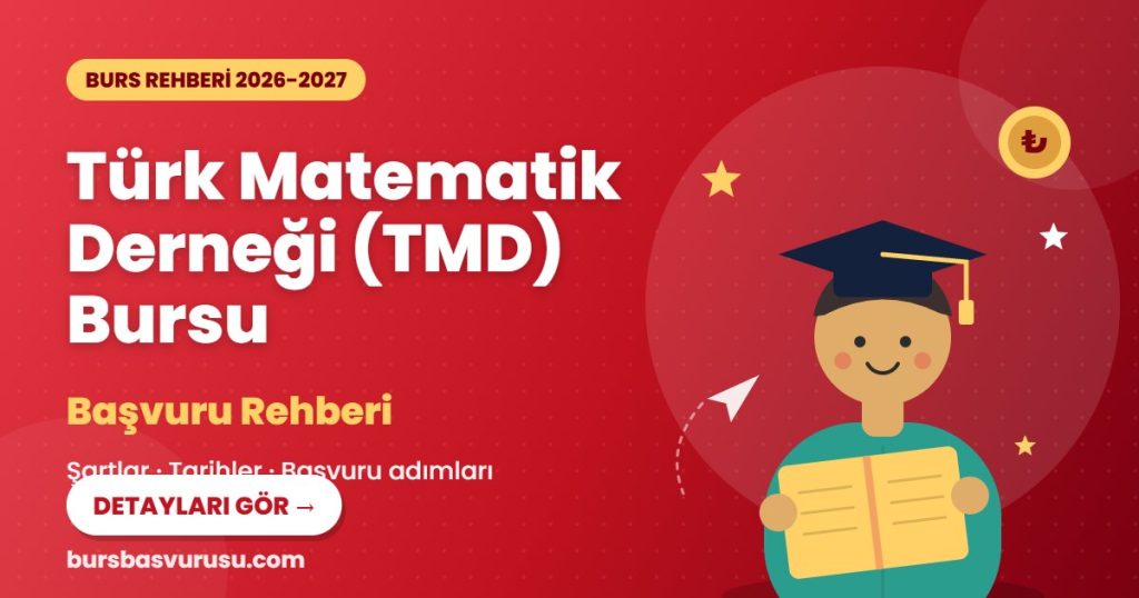 Türk Matematik Derneği (TMD) Bursu burs rehberi kapak görseli