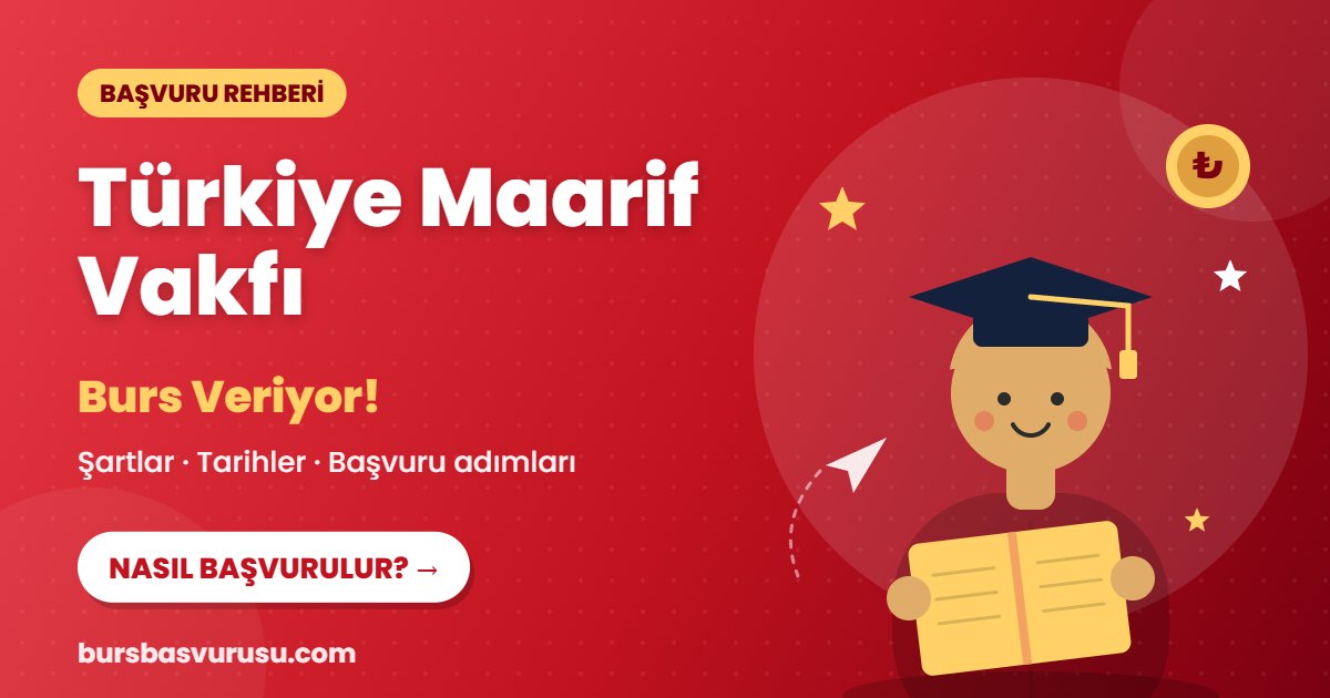 Türkiye Maarif Vakfı burs başvuru rehberi