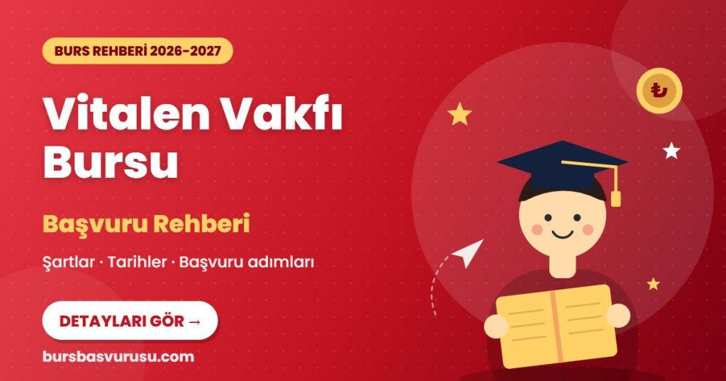 Vitalen Vakfı Bursu burs rehberi kapak görseli